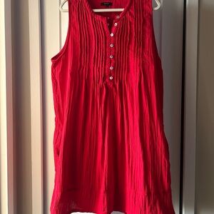 Quince - Sleeveless Red Women's Dress